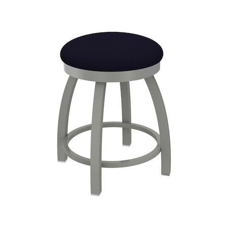 Holland Bar Stool Co 18" Swivel Vanity Stool, Nickel Finish, Canter Twilight Seat 80218AN002